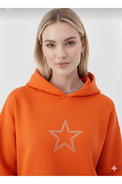 blackbonds Φούτερ με κουκούλα μεγάλου μεγέθους με 2 κλωστές, χοντρό σαρντονγκ...