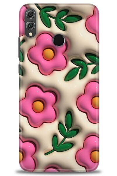 Rulet Aksesuar غطاء متوافق مع هاتف هواوي هونر 8X HD مطبوع - غطاء سيليكون مصمم...