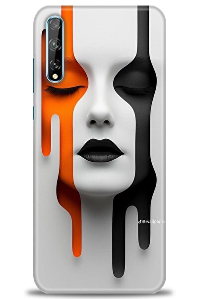 Rulet Aksesuar حافظة متوافقة مع هاتف هواوي بي سمارت إس + واقي شاشة سيراميك غي...