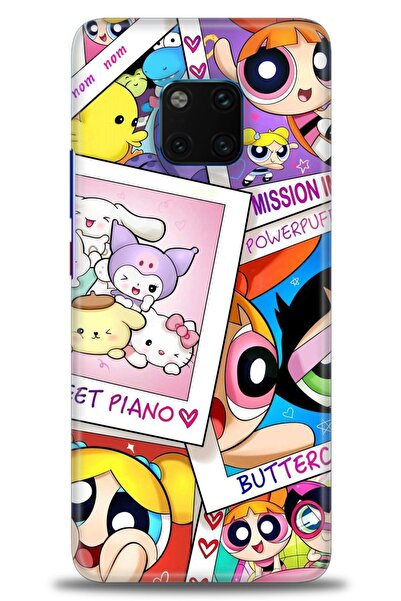 Rulet Aksesuar غطاء متوافق مع هاتف هواوي ميت 20 برو HD مطبوع - غطاء سيليكون م...