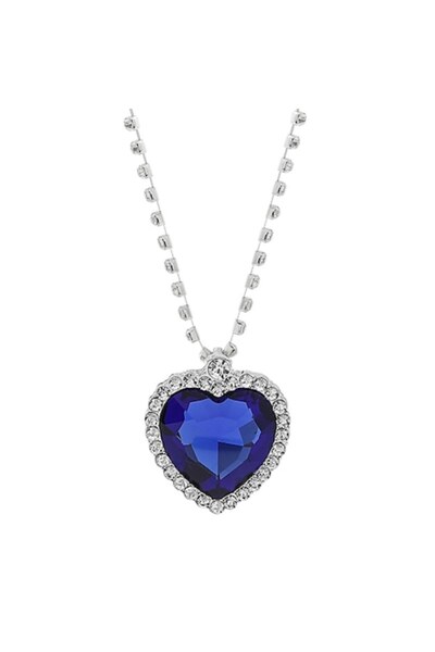 Tessero Colier pentru femei „Titanic Heart of the Ocean”, pietre de zirconiu,...