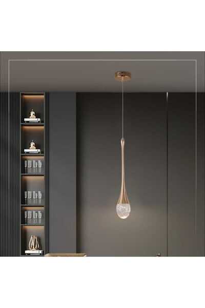 best power Pendant Lamp 6579 Teardrop Crystal Scandinavian Style LED Ceiling Lamp