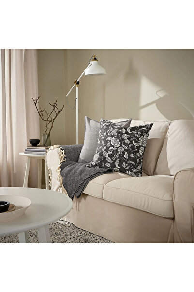 IKEA COZY ROOM - IDALINNEA kırlent kılıfı, antrasit, 50x50 cm