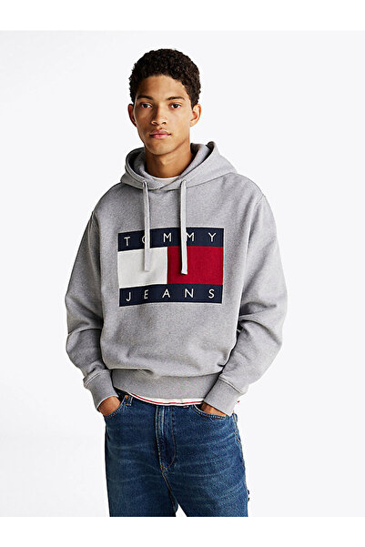 Tommy Hilfiger Men's Tjm Melange Flag Hoodie