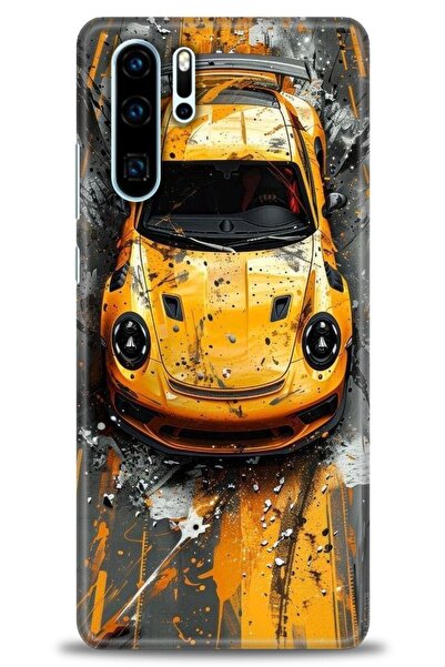 Rulet Aksesuar غطاء متوافق مع هاتف هواوي P30 Pro HD مطبوع - غطاء سيليكون بتصم...