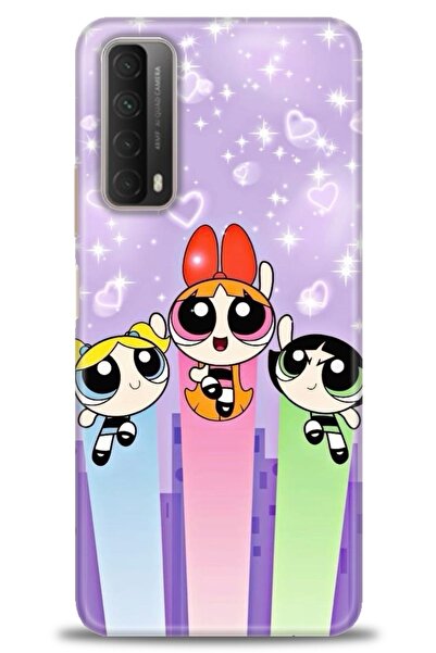 Rulet Aksesuar غطاء متوافق مع هاتف هواوي بي سمارت 2021 HD مطبوع - غطاء سيليكو...