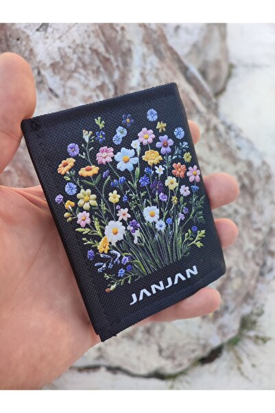 JANJAN Sports Wallet, Unisex Wallet with Velcro, Zipper, Keychain, Coin Compartment, Fabric Wallet