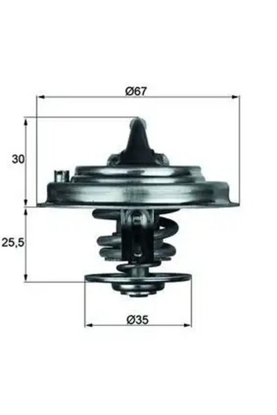 MAHLE TX3087D Termostat 077121113 078121113 078121113B