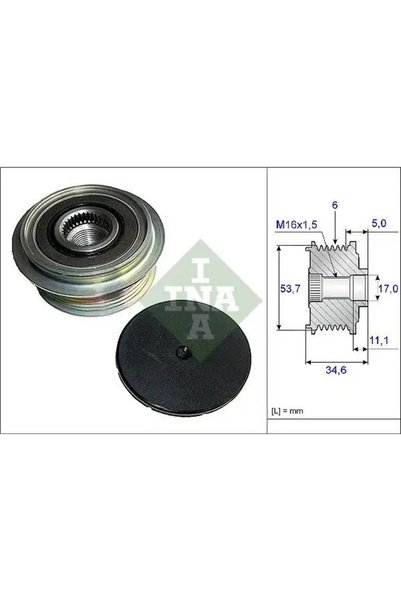 İna 535012510 Alternator Kasnagi 1379699 1388002 1469391
