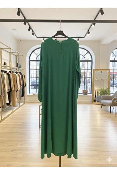 fariza tekstil فستان فضفاض من الفيسكوز بتصميم روبالا