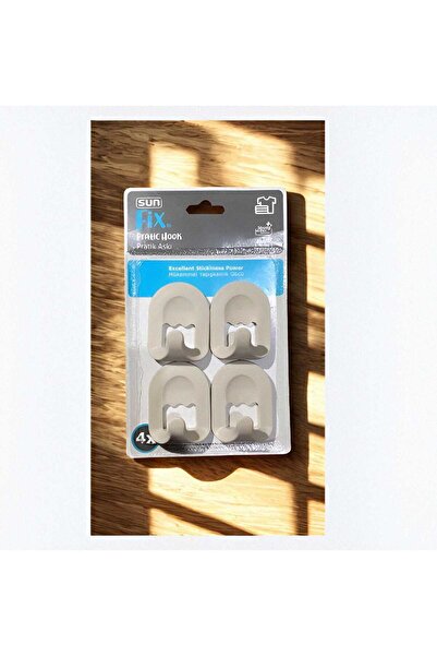 Sunfiks Sun Fix Pratik Askı – 4’lü Paket Mükemmel Yapışkanlık Gücü | Şık, Day...