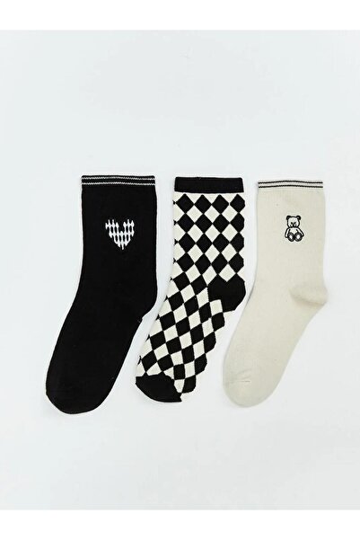LC Waikiki Lcw Patterned Women's Socks 3-Pack (W5)