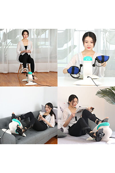 FOSILAVM Evde Fizik Tedaviye Yardımcı Mini Bisiklet – Kol & Ayak Pedal Egzers...