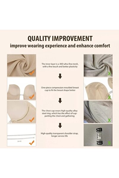 VEYA Specially designed corset for open dresses, open corset with transparent laces