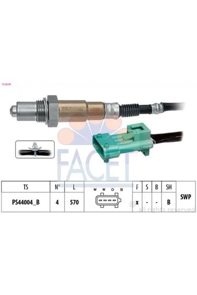 FACET 108246 Oksijen Sensoru 1609345380 1618HC 9665104080