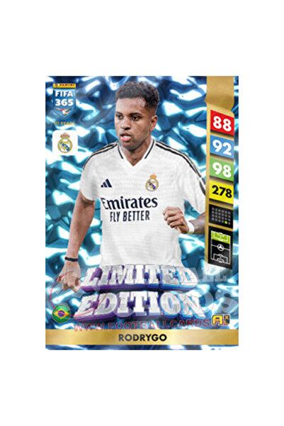 hediyecik بطاقة بانيني فيفا 365 أدرينالين إكس إل 2025 إصدار محدود - رودريجو