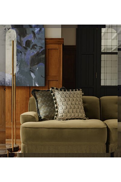 sofalab Elena Püsküllü Kadife Koltuk