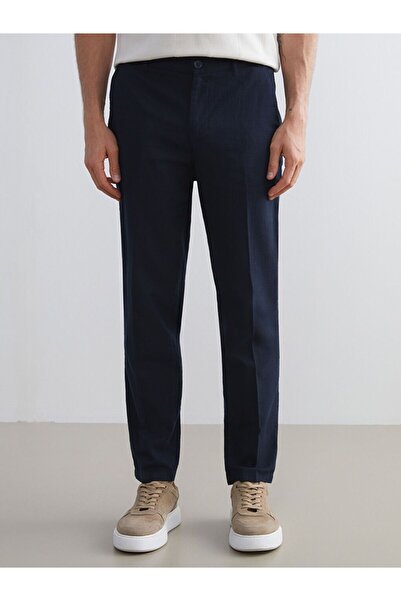 LC Waikiki SOUTHBLUE Standart Kalıp Keten Görünümlü Erkek Pantolon