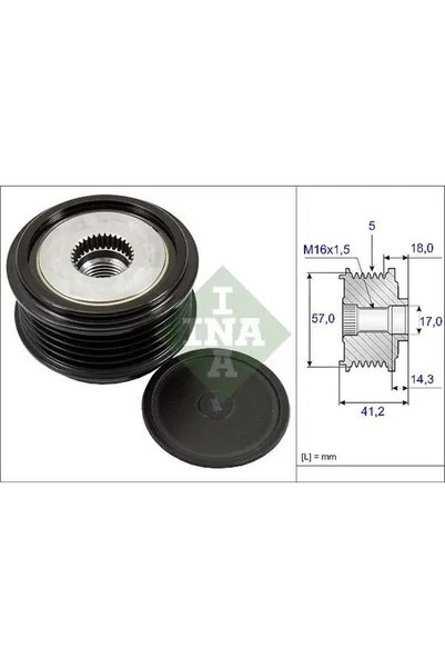 İna 535024810 Alternator Kasnagi 252902A000 373002A450 373002A650