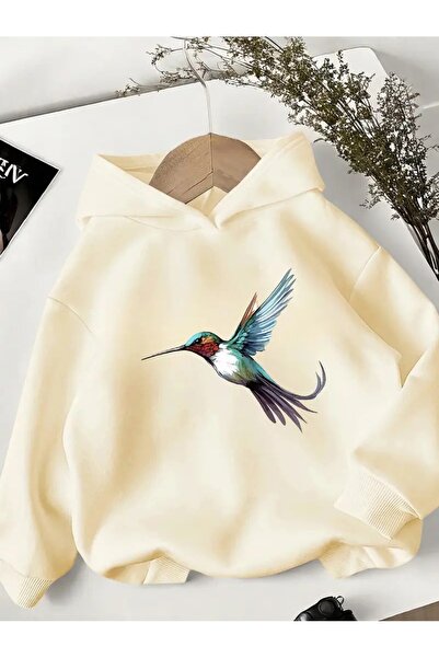 oneagılyazı Φούτερ Bird με τύπωμα με κουκούλα