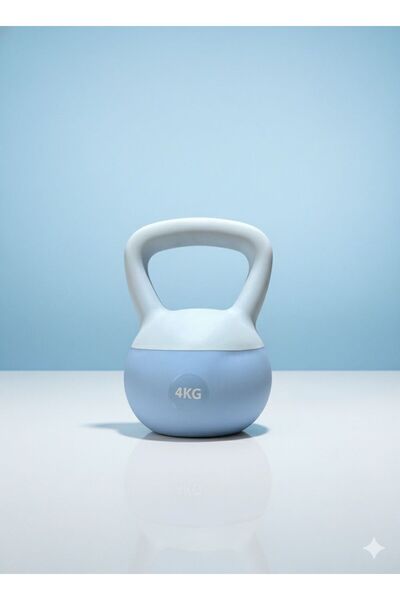 HEPİTOP 4 Kg Soft Kettlebell - Yumuşak Tabanlı, Darbeye Dayanıklı, Sessiz ve ...