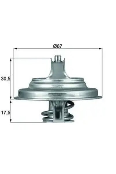 MAHLE TX5483D Termostat A0042031675
