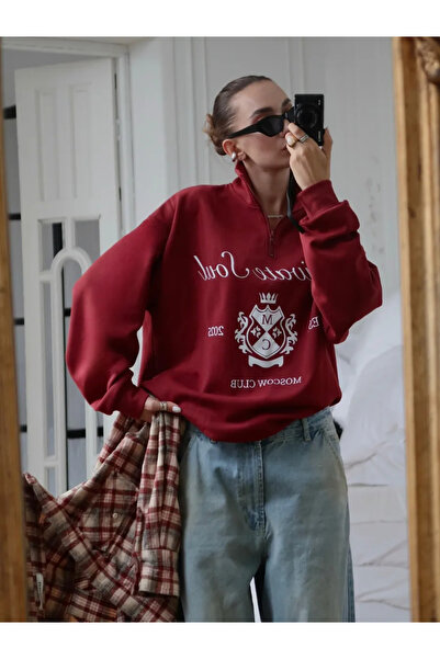 Jose Clothing JC Лимитирана серия Оверсайз дългоръкавна блуза с принт