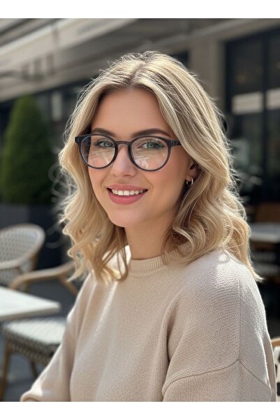 GlimmerGroove نظارات نسائية للرجال من الجنسين مستديرة الشكل باللون الأزرق الم...