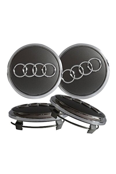 Bestdiverse Pachet promoțional: Set de 4 capace de roată Audi de 60mm, Crom g...