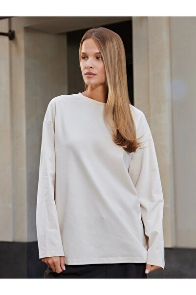 Jose Clothing JC Ediție Limitată supradimensionat croială Mânecă lungă cu imprimeu Swea tricou