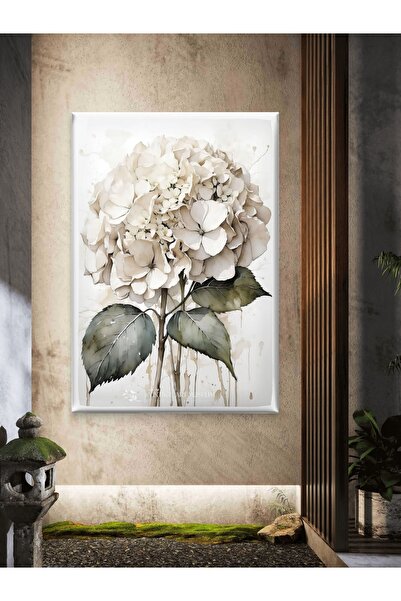 ESLEM PURE GRACE - BEYAZ ÇİÇEK - BASKI KANVAS TABLO