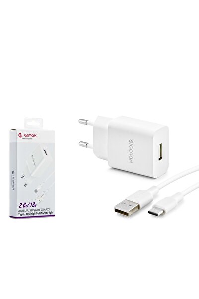 Usb-c - Usb Şarj Adaptörü Set 2.6a 13w Beyaz