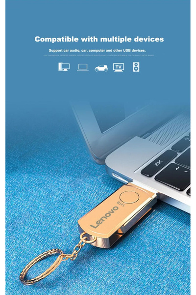 LENOVO USB Flash Drive 16TB – Ultra Large Storage Capacity, High-Speed Data Transfer, Portable Metal