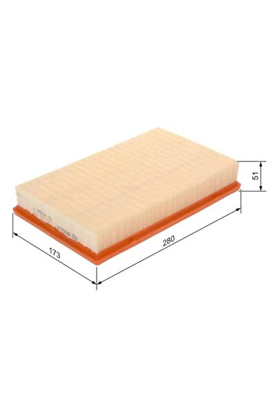 Bosch 1457433096 Air Filter 1232494 1486702 3M519601Ba Compatible