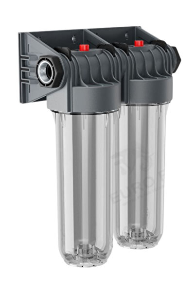 watalina 10” İkili Filtrasyon Sistemi – Çift Aşamalı Tortu, Kireç ve Klor Gid...