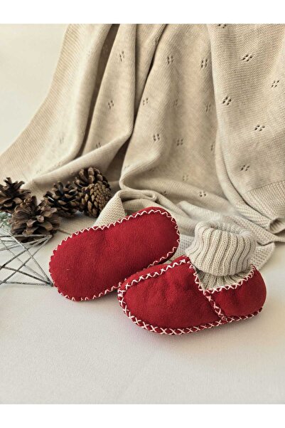 Baharda Nova Derisi Unisex Bebek Patik / Kız Erkek Bebek Ayakkabı Bot Panduf