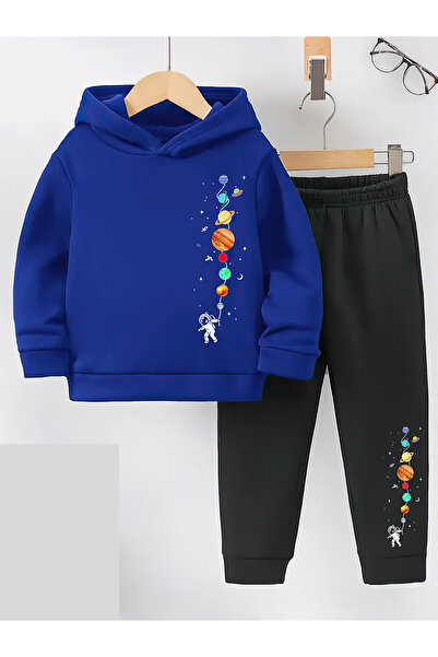 CACTUS COLLECTION Hanorac cu glugă Set pentru copii, 3 fire, bumbac, astronaut