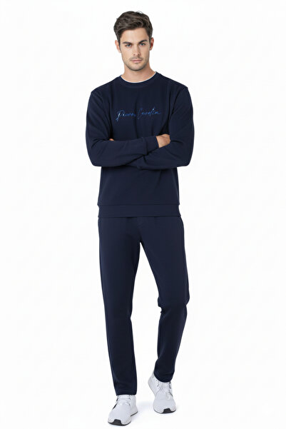 Pierre Cardin Erkek Bisiklet Yaka 3 İplik Ev Giyim Eşofman Takımı VR..P25C.25Y.61..15.Y01