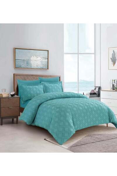 AREEN -09 Desire Bedspread Single 4 Pieces Turquoise