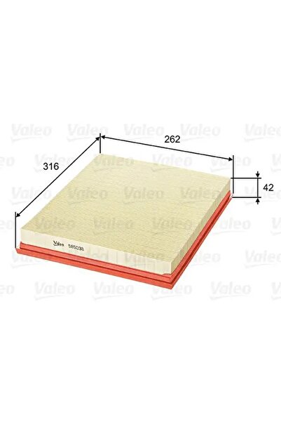 VALEO فلتر هواء 585038 1654600Q2F 1654600QAC 4416392