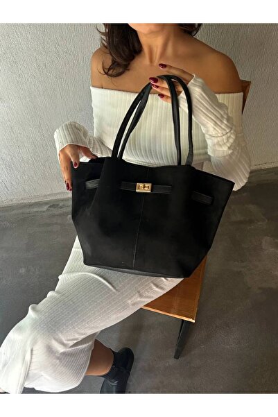 Marvelis Дамска чанта с каишка през рамо и през тялото от велур с предна ключ...