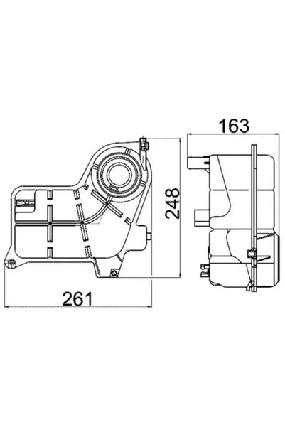 MAHLE CRT24000S Yedek Su Deposu 8E0121403C
