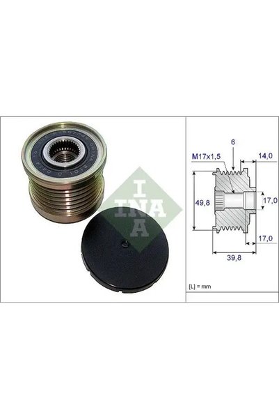 İna 535014610 Alternator Kasnagi 231001FC1A 231001KM1A 231001KM1B