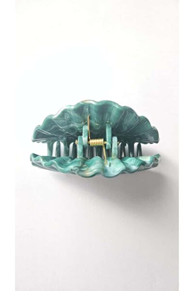 cityvision Water Green Color Marble Patterned 8 cm Women's Hairpin