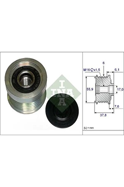 İna 535007210 Alternator Kasnagi 30658085 30658087 30667787