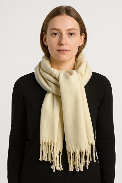 bahia butik aksesuar وشاح نسائي ناعم الملمس ذو تجعيدات مستقيمة / شال 50×180