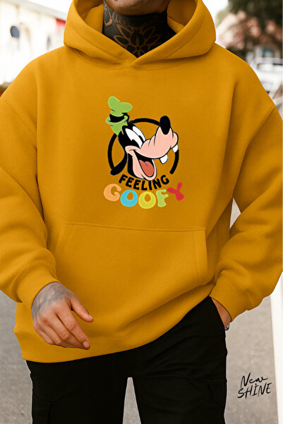 New Shine Desen animat personaj cu imprimeu cu glugă Swea tricou