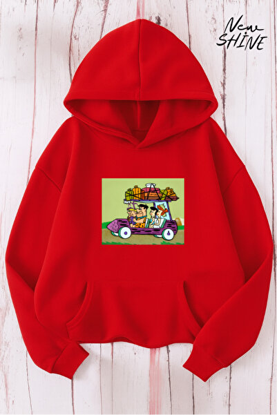 New Shine سويت شيرت بقلنسوة مطبوع عليه عائلة تشاكباتش