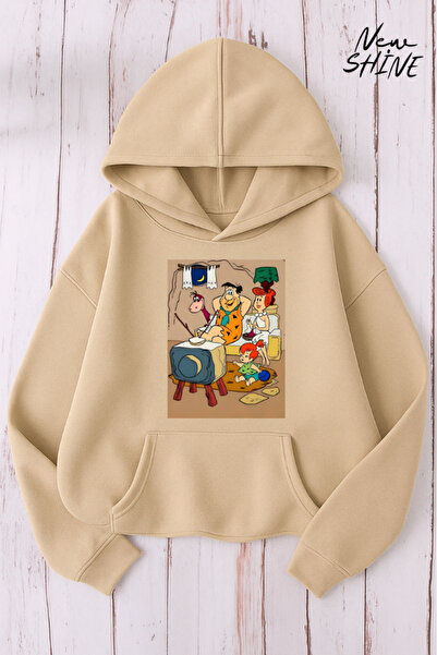 New Shine سويت شيرت بقلنسوة مطبوع عليه عائلة تشاكباتش