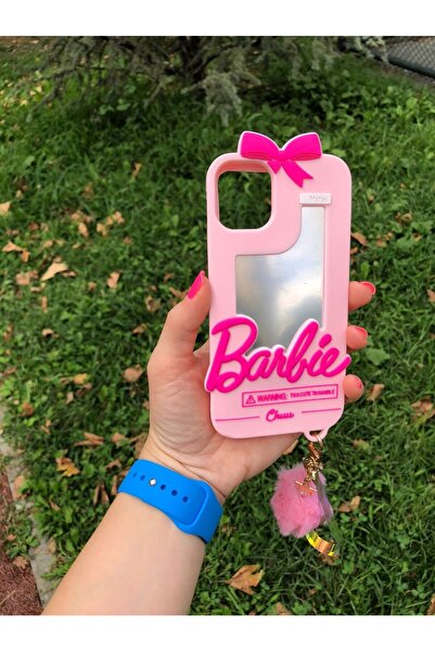 B&B Casee Pembe renkli barbie desenli telefon kılıfı